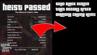 How to fix Diamond Casino Heist solid black screen error! (GTA 5 ONLINE PC)