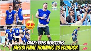 MESSI Madness Erupts in Houston! Argentina Fans takeover at Final Training for Showdown vs Ecuador