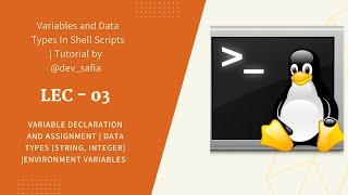 Variables and Data Types In Shell Scripts | Tutorial by @dev_safia