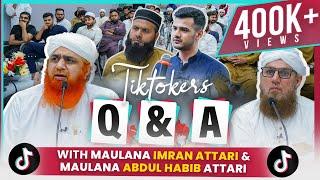 TikTokers at Faizan e Madina | Q&A Session | Maulana Imran Attari & Abdul Habib Attari | Meetup 2023