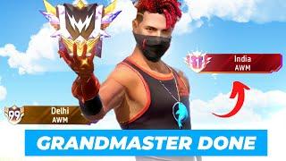 Free Fire GRANDMASTER DONE  || Pushing For AWM INDIA TOP-1 || Fire Fire Solo Rank Push || EP 4