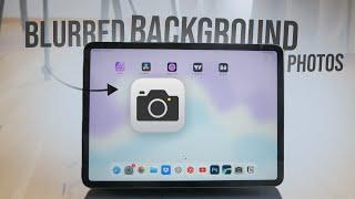 How to Take Blurred Background Pictures in iPad (tutorial)