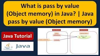 What is pass by value (Object memory) in Java? | Java pass by value (Object memory) | Java Tutorial