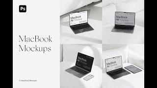 MacBook Air M2 iPhone iPad Mockups Stock Graphics Download