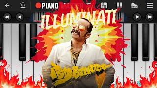 Illuminati Song Easy Piano Tutorial Aavesham