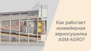 Как работает конвейерная зерносушилка ASM-AGRO?