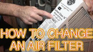 How to change a high efficiency furnace air filter Lennox HCF16-16 Filter