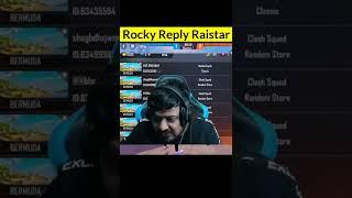 Rocky Bhai Reply on @Rai Star  #shorts #raistar #freefire #trending