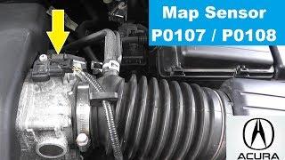 Acura TL Map Sensor Testing and Replacement P0107 / P0108