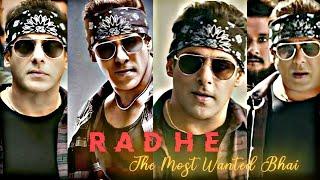 Radhe Most Wanted Bhai Salman Khan Best WhatsApp Status video edit Salman Khan edit Boss edit Badal