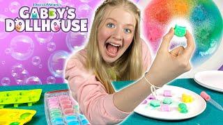 Fun & Easy Experiment for Kids! 🫧 FIZZY RAINBOW CUBES! | GABBY'S DOLLHOUSE