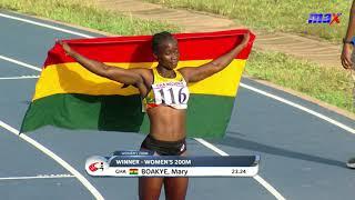 Mary Boakye beats two Nigerians to win GOLD in women's 200m race