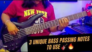 3 Unique bass passing notes to use 