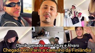 Carlinhos Maia chega a Paris e pega jato a caminho da Finlândia com clima pesado se Álvaro com Gkay