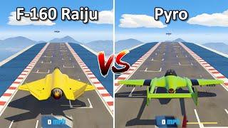 F-160 Raiju Vs Pyro - Which is Best? GTA online San Andreas Mercenaries Update