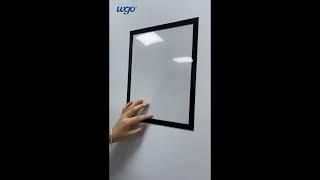 Poster frame that can be pasted on any smooth surface