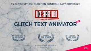 Glitch Text Animator - Premiere Pro V3  Free DOWNLOAD