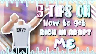 5 TIPS on HOW to get RICH in ADOPT ME!  #roblox #adoptme #preppyadoptme #preppy