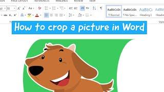 How to crop an image in MS Word 2010, 2007, 2013, 2015, 365