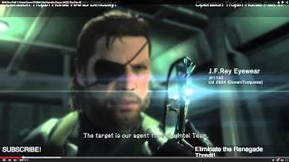 Metal Gear Solid V : Tha Phantom Pain and JFRey eyewear