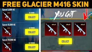 NEW TRICK TO GET FREE M416 GLACIER SKIN IN BGMI | HOW TO GET FREE M416 SKIN IN BGMI 3.5 UPDATE 2024