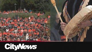 Crowds gather at UBC to honour National Day for Truth and Reconciliation