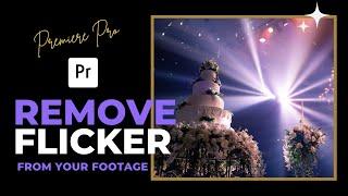 Get Rid Of Flickering Video Footage Premiere Pro Quick Trick!