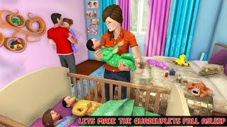 Virtual Mother Baby Quadruplets Family Simulator Android Gameplay HD