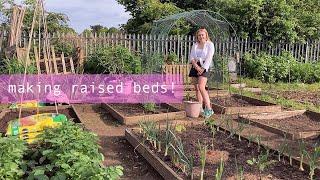 More Raised Beds! & Pond Reveal  | Allotment Vlog  Ep.18 