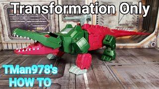 TMan978's How To Transform Fans Toys Chomp to Crocodile Mode and Robot Mode