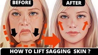  FACE YOGA AND MASSAGE FOR SAGGING SKIN | ANTI-AIGING EXERCISES, LAUGH LINES, SMILE LINES, JOWLS