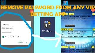 how to remove password on betting apps |  how to remove password from any betting apps