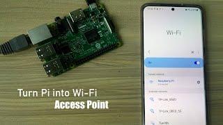 Turn Raspberry Pi into Wi-Fi Access Point