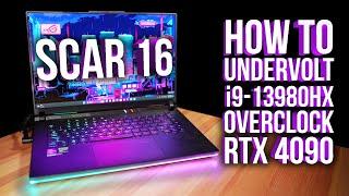 Asus Scar 16 Undervolt and Overclock Guide with Benchmarks! Does Undervolting Boost Performance?