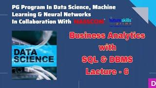 Advance SQL & DBMS Master Class Lacture-6 #datatrained #datascience #sql #dbms #mysql