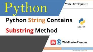 Python String Contains Substring