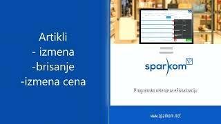 Sparkom VP - Izmena i brisanje artikla