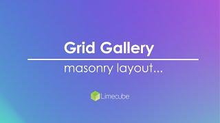 Creating a masonry gallery | Limecube website builder