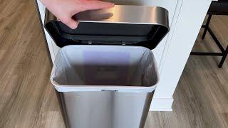 SimpleHuman Trash Can Review and Demo