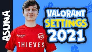 ASUNA - VALORANT SETTINGS 2021 | SENSITIVITY, CROSSHAIR, VIDEO SETTINGS & GEAR