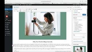 Blogging For Photographers