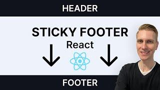 Sticky Footer in React (Best Solution)