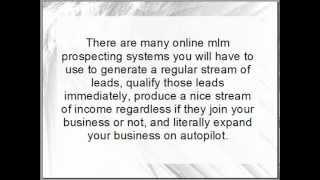 Proven MLM Prospecting Systems that Work Online