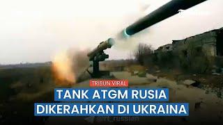 Tank 9P149 Shturm-S ATGM Rusia Beroperasi ke Posisi Militan Ukraina