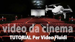 Video Cinematografici con DRONI- tutorial - RISOLVERE I VIDEO A SCATTI motion blur #cinematic