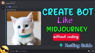 How To Make Ai Image Generator Bot [Without Coding] + Hosting Guide , Free text2image api 