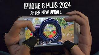 IPHONE 8 PLUS IN 2024 | BEST 4-FINGERS CLAW PUBG MOBILE HANDCAM GAMEPLAY