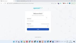 OpenCart Custom Admin Login Page