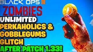 BO3 Zombies Glitches: Unlimited Perkaholics & Gobblegums Glitch After Patch 1.33!