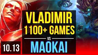 VLADIMIR vs MAOKAI (TOP) | 3.3M mastery points, 1100+ games, KDA 10/2/9 | KR Challenger | v10.13